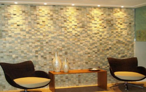 Yellow 3D Mosaic 5x5 "São Tomé"